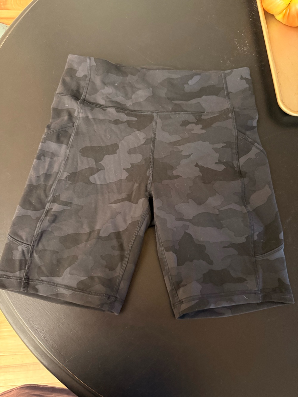 lululemon Align Short with Pockets Camo Black size 8